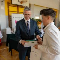 Wręczenie nagrody Michałowi