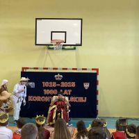 Uczniowie podczas występu.